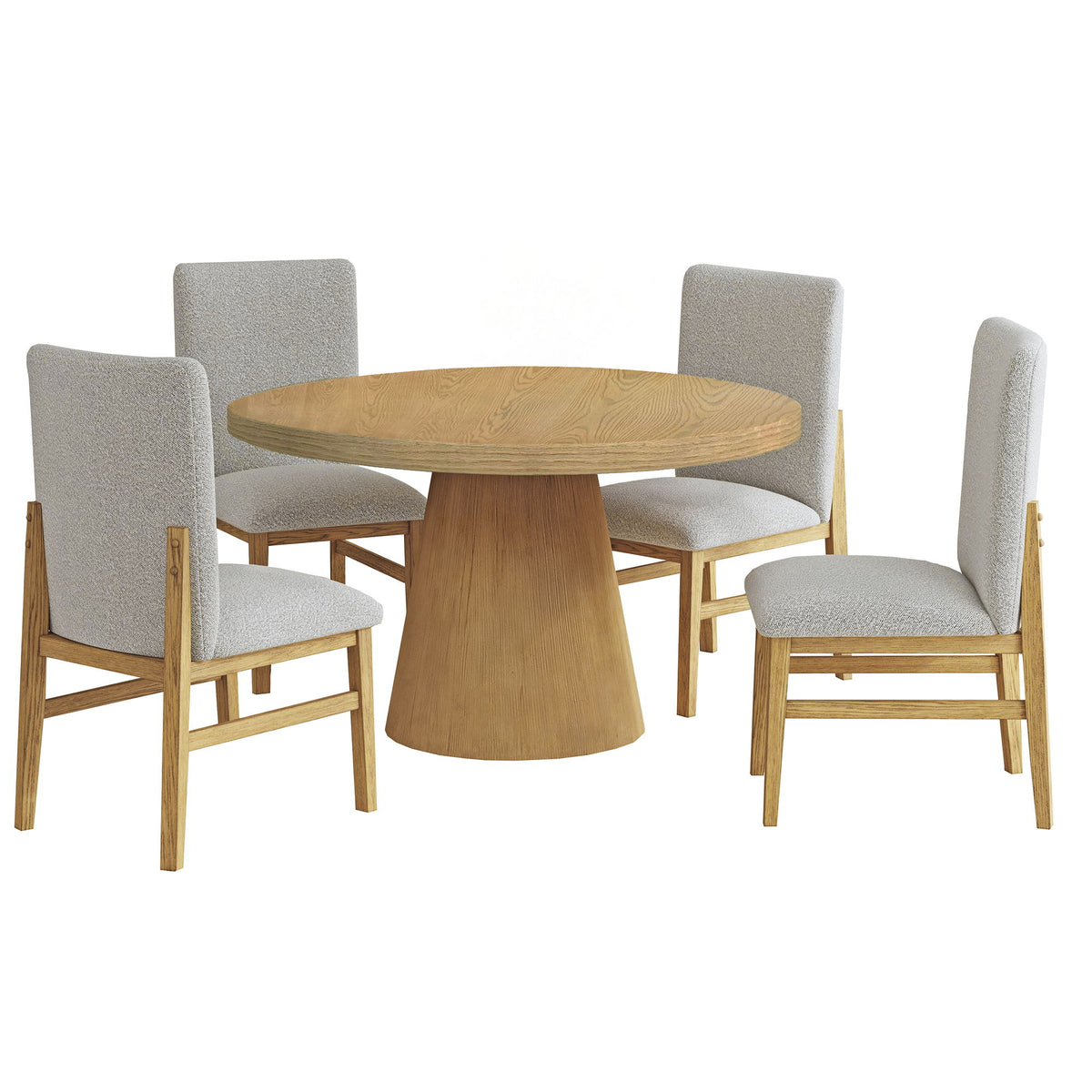 Portland Rectangular Dining Room Set in Black by Elements International