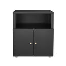 Home Office Printer Stand With Wheels And File Cabinet