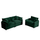Elegant Corduroy Oversized Sectional Sofa Set With Deep Seats And Flexible Layout