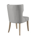 Upholstered Wingback Dining Chair - Light Gray