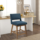 Boomerang - Dining Counter Stool Cushion - Navy