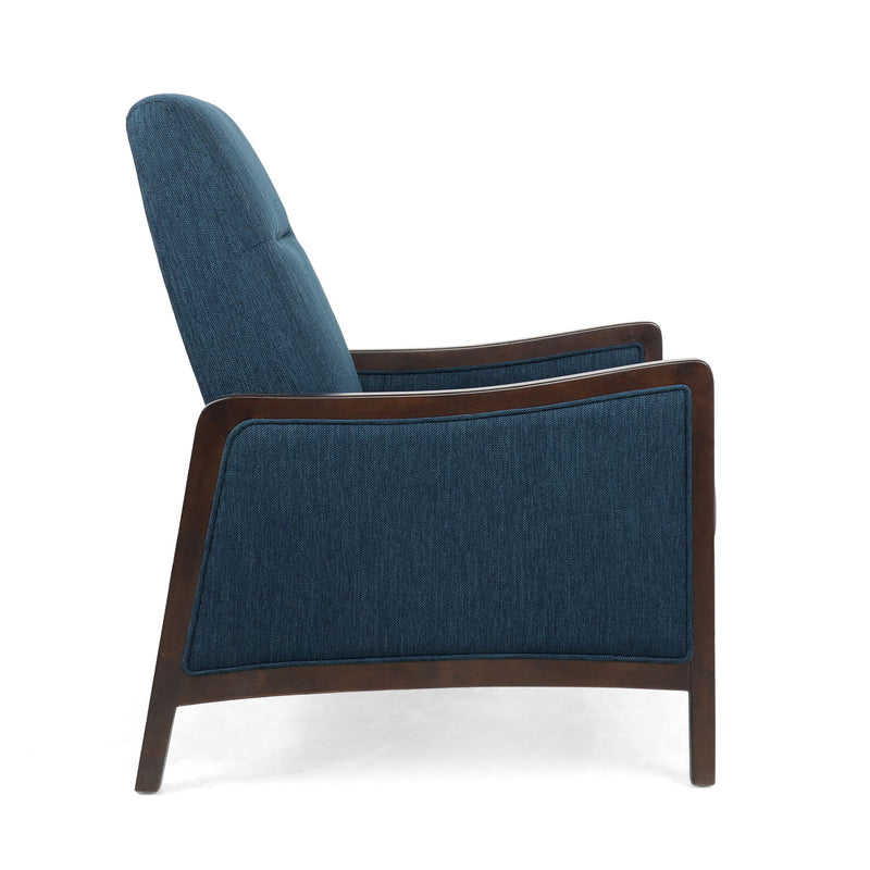 Drury - Contemporary Fabric Upholstered Pushback Recliner