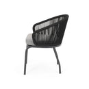 Outdoor Wicker Chair With Powder Coated Iron Legs