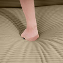 Mid-Century Modern 3 Seater Sectional Sofa With Arm And Throw Pillows