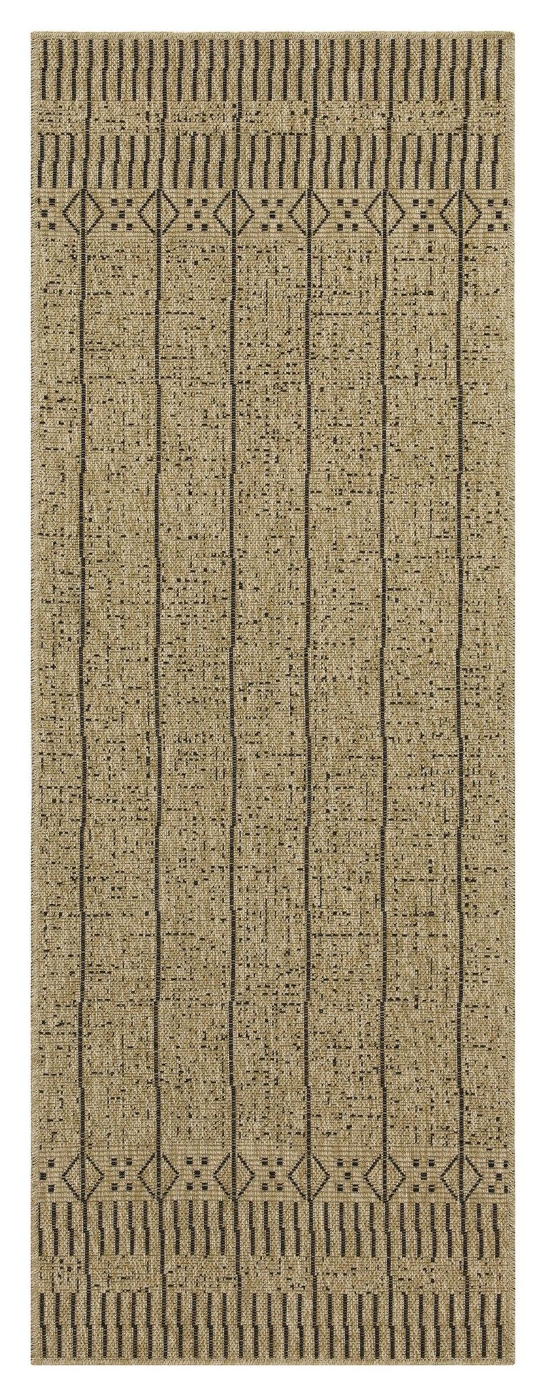 Earth - 7'10" X 10'3" Polypropylene, Indoor / Outdoor Area Rug - Jute / Black