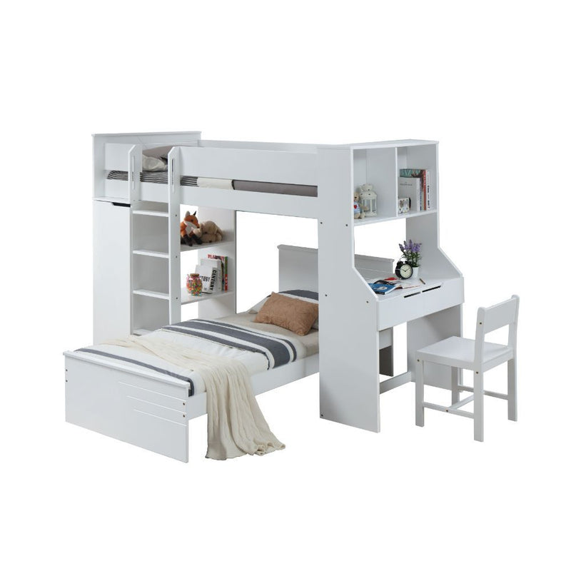 Ragna - Loft Bed - White