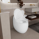 Modern Egg Shape Toilet 1.28 Gpf Single Flush Ceramic