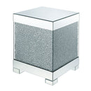 Mallika - End Table - Mirrored & Faux Round Crystals