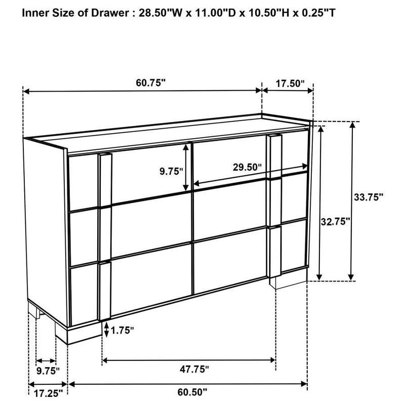 Hyland - 6-Drawer Dresser