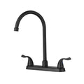 Stainless Steel Kitchen Sink Faucet With 2 Handles, 3 Hole Installation