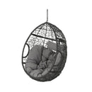 Kylie - Boho Style Hanging Basket Chair Rattan With Water Resistant Cushions