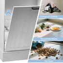 Tilt Out Trash Cabinet With Drawer, 10 Gallon Hamper - White