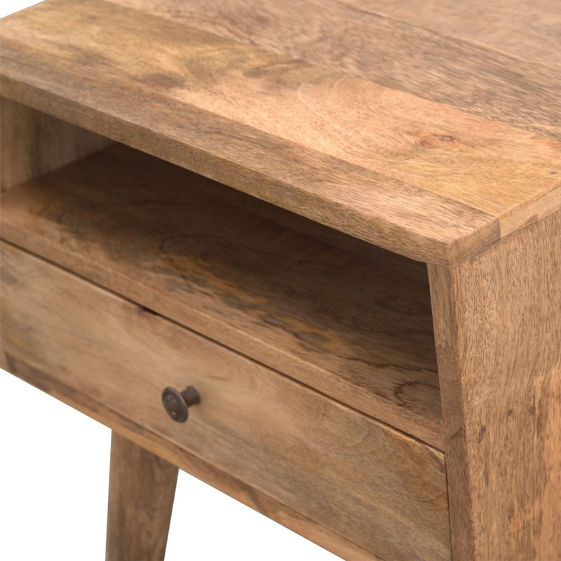 Nightstand With Open Slot - Oak