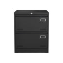 2 Drawer Metal Lateral File Cabinet With Lock, Office Vertical Files Cabinet For Home Office, Locking Metal File Cabinet - Black