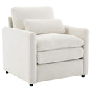 Cozy Upholstered Plush Cushion Armchair For Living Room