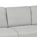 Living Room Furniture chair  and 3-seat Sofa (Light Gray)
