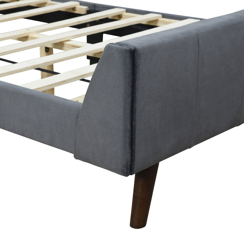 Upholstered Platform Bed Velvet