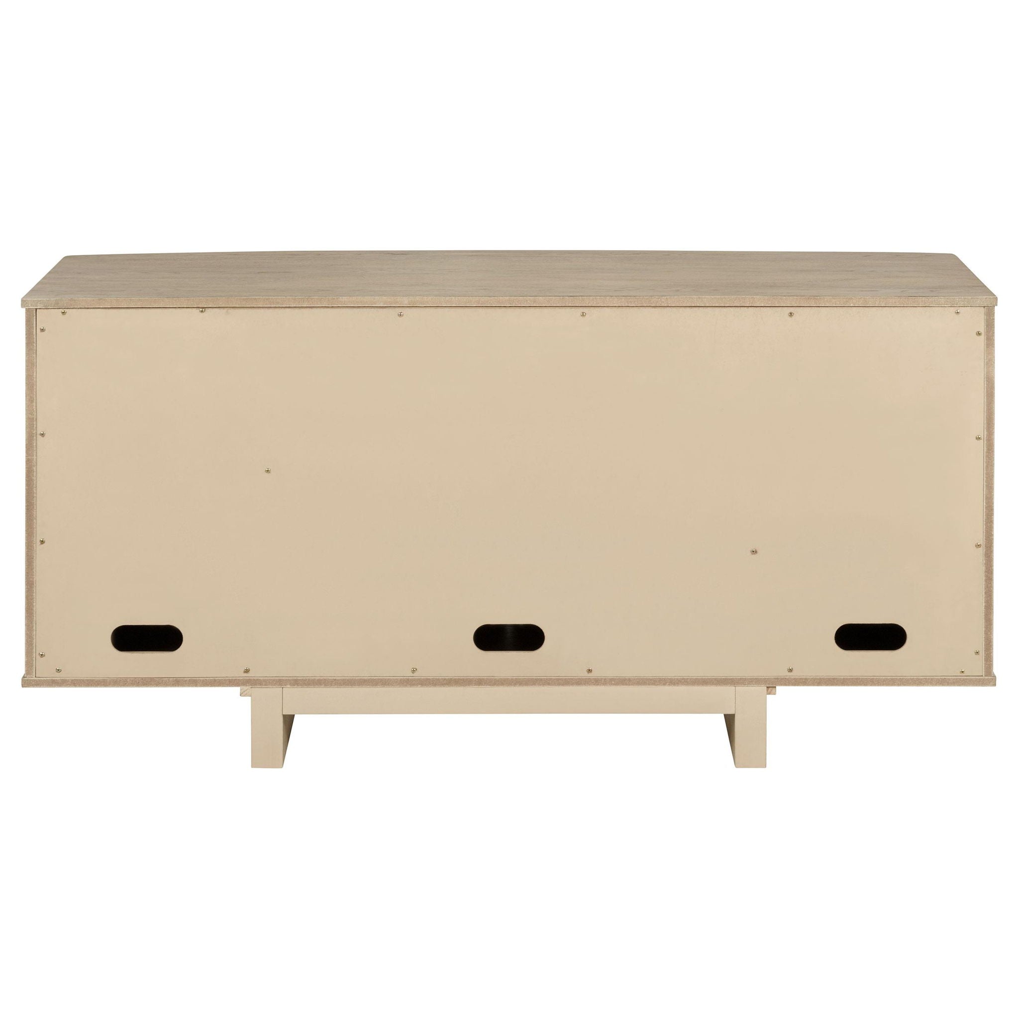 Kailani 4-door Cane Sideboard Buffet Cabinet Beige Oak