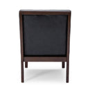Contemporary Accent Chair With Tufted Waffle Stitch - Black