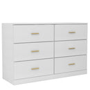 Modern Drawer Dresser For Bedroom, Ample Storage Wide Chest Of Drawers
