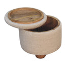 Storage Footstool - Cream