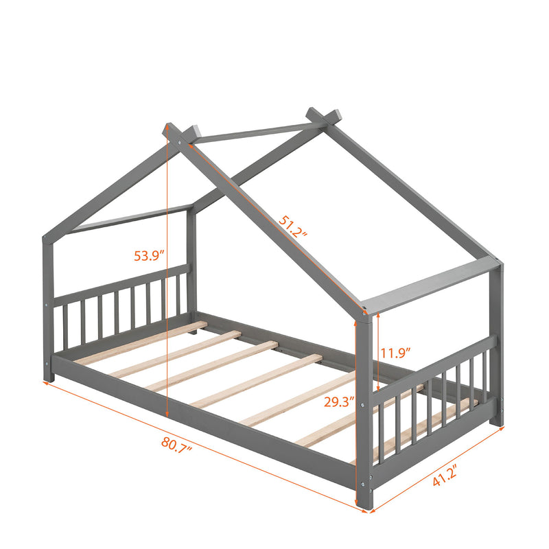 Wooden Playhouse Bed