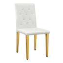 Dining Chairs With Ergonomic Buckle Backrest Comfort