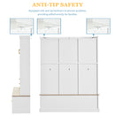 Entryway Hall Tree With Bench And Storage, 5 In 1 Coat Rack