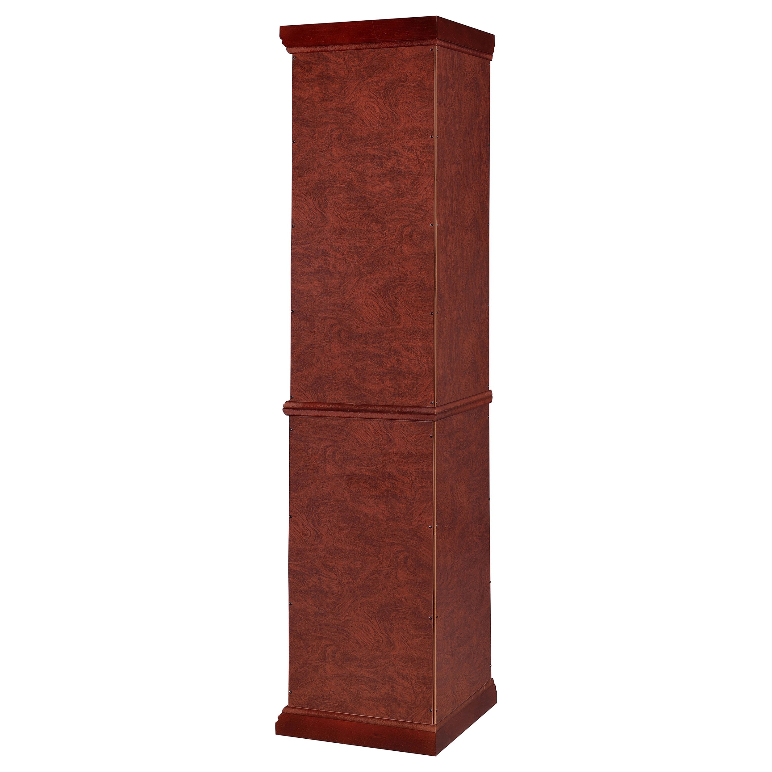 Appledale 6-shelf Corner Curio Display Cabinet Medium Brown — view 6