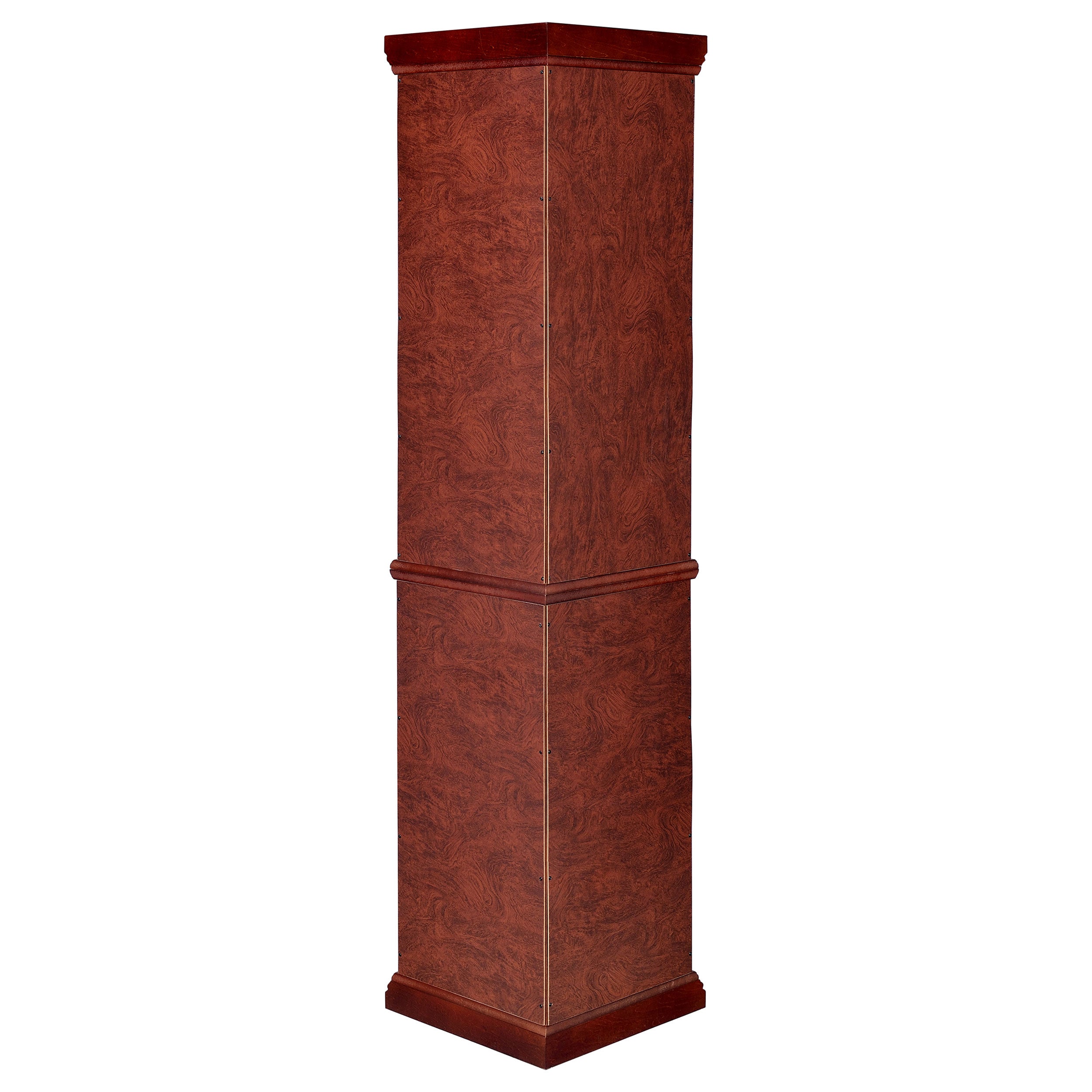 Appledale 6-shelf Corner Curio Display Cabinet Medium Brown — view 7