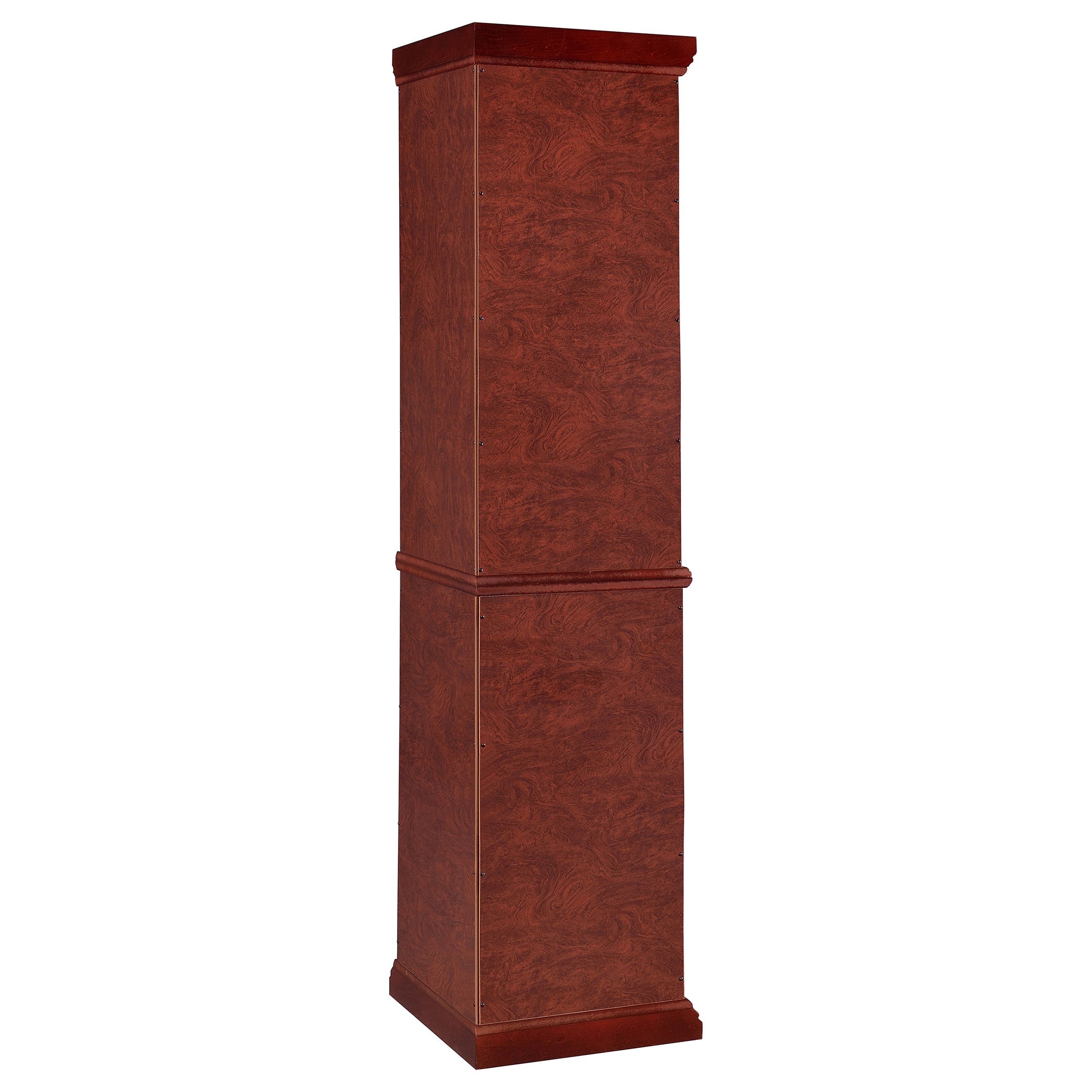 Appledale 6-shelf Corner Curio Display Cabinet Medium Brown — view 8