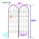 Metal Garden Trellis Rustproof Trellis For Climbing Plant, Outdoor Flower Support
