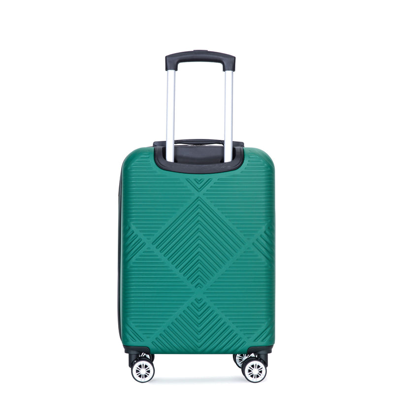 4 Piece Lightweight Suitcase, Makeup Box, Aircraft Wheels
