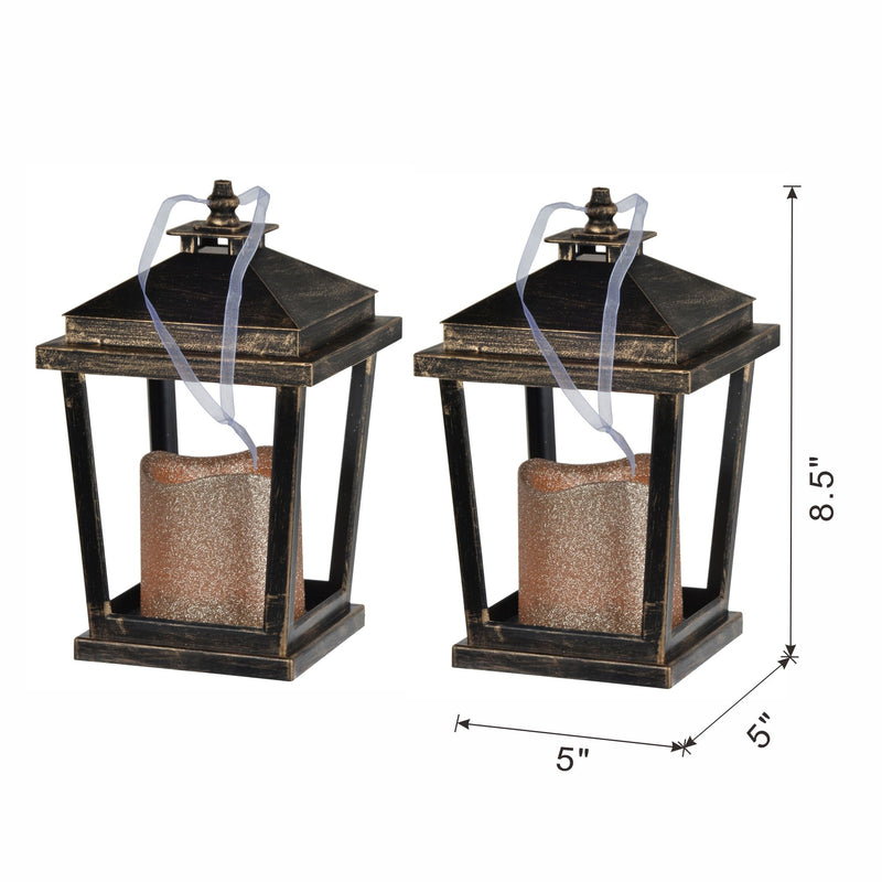 Menifee Lantern With Led Candle (Set of 2)