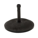 Stylish Concrete Umbrella Base With Iron Support Pole - Black