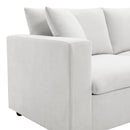Modern Sectional Sofa With Throw Pillows, Cloud L Shaped Couch Set With Wide 4 Seat Comfy Couch Set With Movable Ottoman