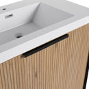 Modern Freestanding Bathroom Vanity With Resin Sink & Soft Close Cabinet Doors