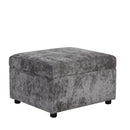 Sectional Sofa Pull-Out Sofa Bed Sleeper With A Storage Ottoman, Three Pillows And Charging Devices For Living Room