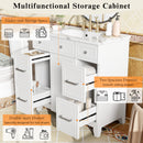 Bathroom Vanity With Ceramic Sink, Soft Close Doors, Adjustable Shelves