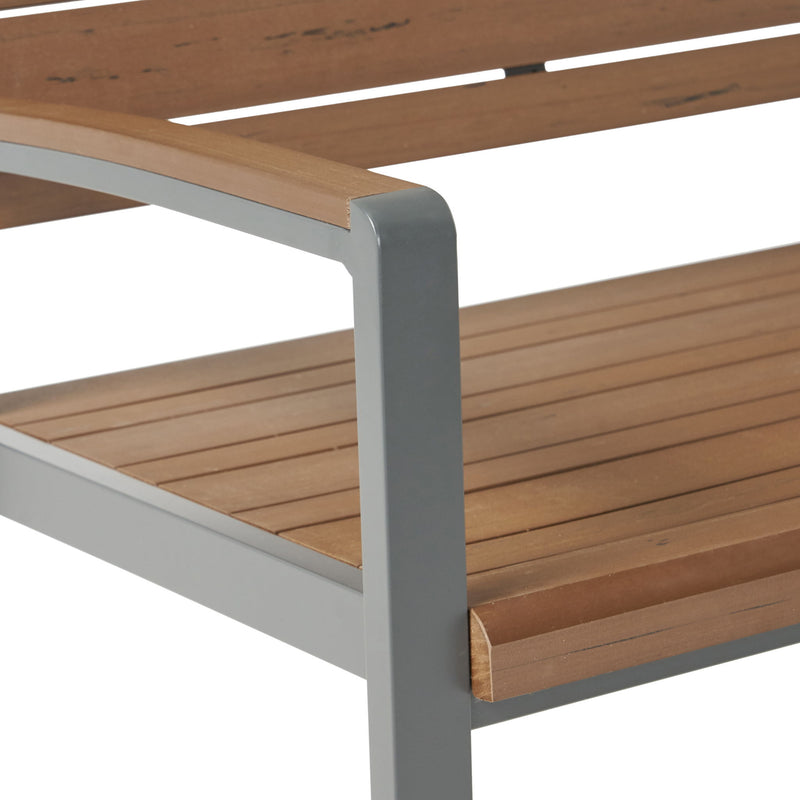Davos - Bench - Gray / Brown