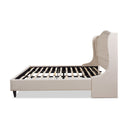 Coverley - King Tufted Shelter Platform Bed - Sky Neutral Beige