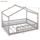 Bed House Bed Frame With Fence