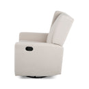 Landau Contemporary Fabric Upholstered Swivel Recliner