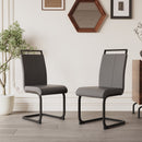 Modern Dining Chairs With High Back Upholstered Design Metal Legs