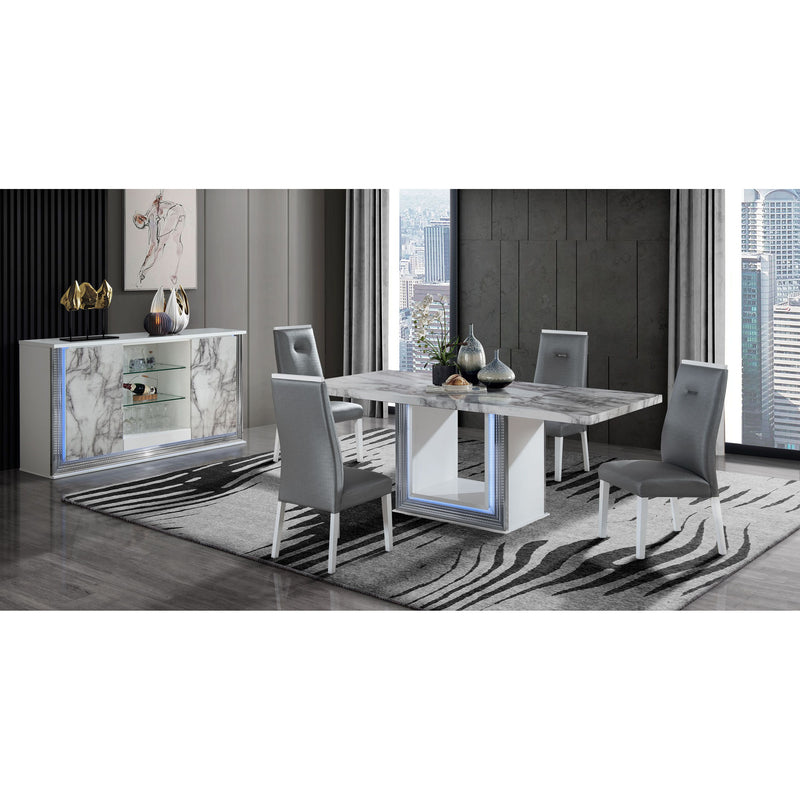 Moon - Marble Buffet - White