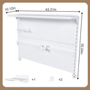 Clamp On Desk Pegboard With Single Monitor Stand