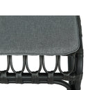 Outdoor Wicker Dining Chairs With Washable Cushion (Set of 2)