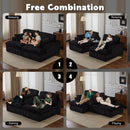 Double Chaise Lounge Chair, Oversized Upholstered Sleeper Cloud Couch