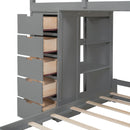 Bunk Bed With LED Light And USB Ports