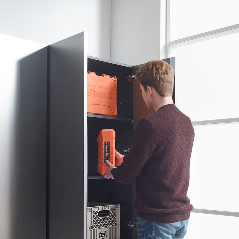 Nova - Series Garage Cabinet Set D, 3 Piece, Soft Closing, Wall Mounted - Metallic Gray